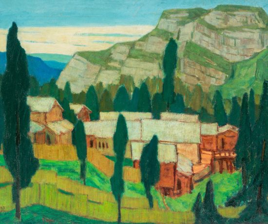 林國治〈阿里山風景〉1959  油彩、畫布 20P